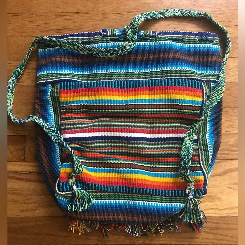 Vintage‎ Colorful Woven Backpack